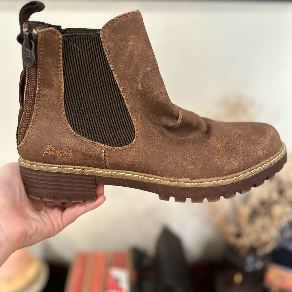 Brown Chelsea Boots with Suede Upper